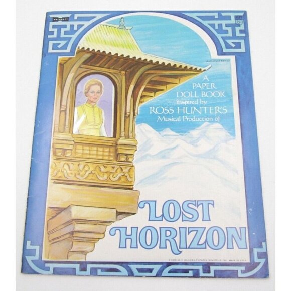 Vtg Inspired by Ross Hunter Uncut Lost Horizon Paper Doll Book (Made in USA) - Picture 1 of 9